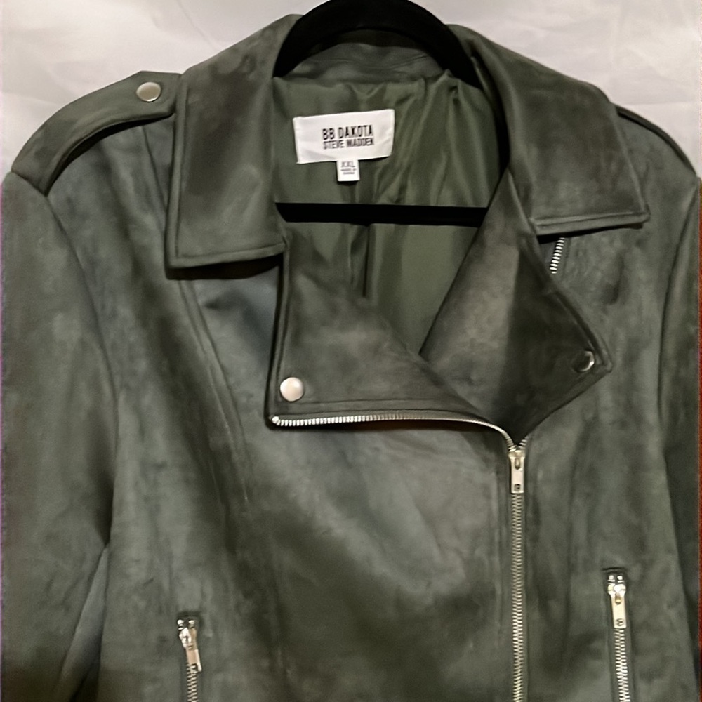 BB DAKOTA STEVE MADDEN Faux Suede Moro Jacket, Size XXL NWT MAKE AN OFFER!!!